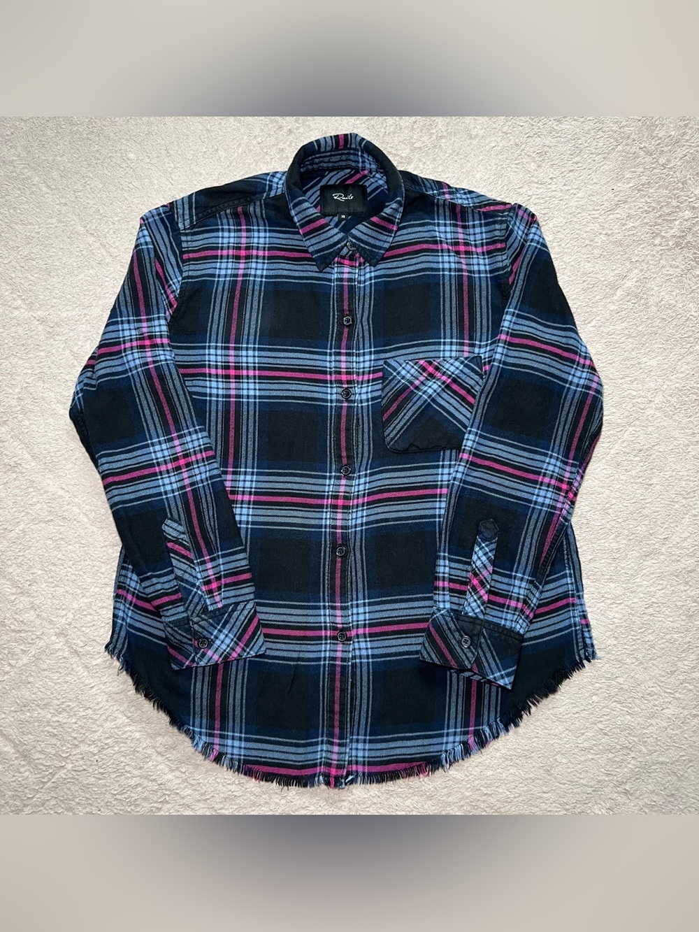 Rails Milo Plaid Flannel Cotton Indie Autumn Pumpkin Patch Cottage Grunge Sz XS